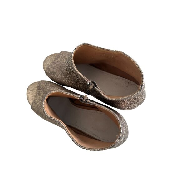 MM6 Maison Margiela Metallic Leather Boooties Heels Size 36 / 6 - Picture 5 of 9